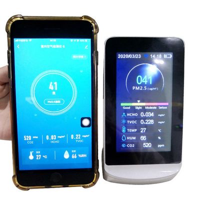 DM72B WIFI Monitor de calidad del aire C02 Contador de gases de dióxido de carbono HCHO TVOC PM2.5 PM1.0 PM10 Analisador de humedad de temperatura proveedor